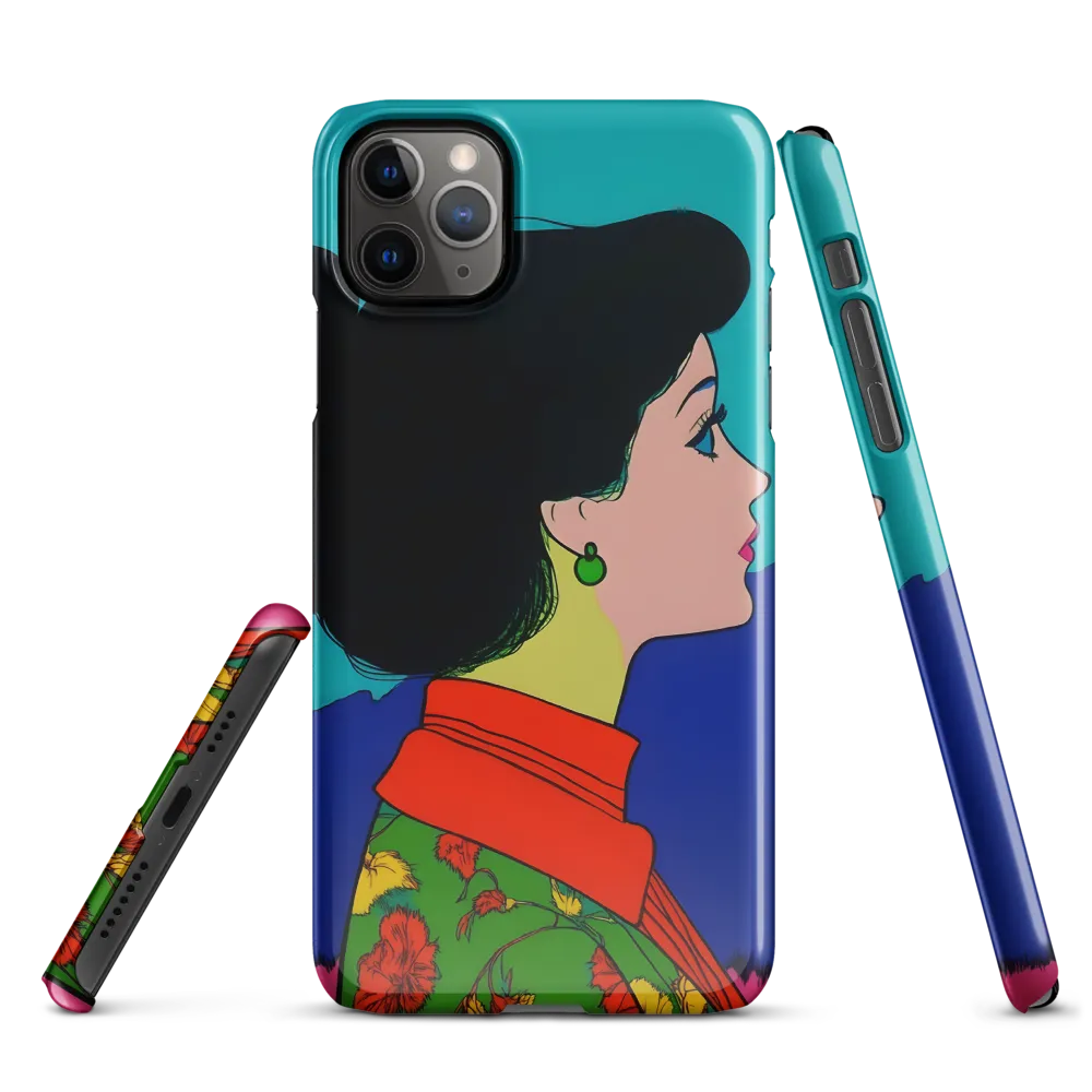 Whispers of Color: A Pop Art Portrait | Phone Case |  11 Pro Max | Snap Case | Glossy