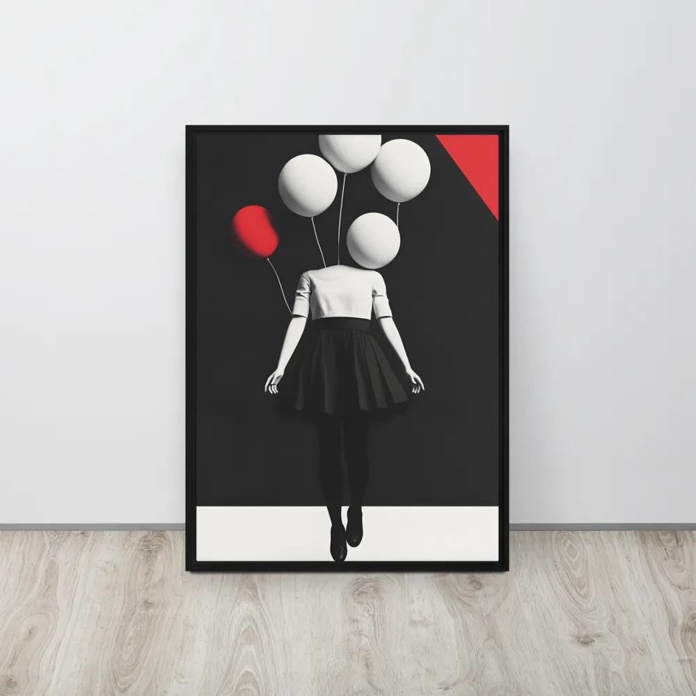 Suspended in Mystery | Canvas with Black Frame | 20″×28″