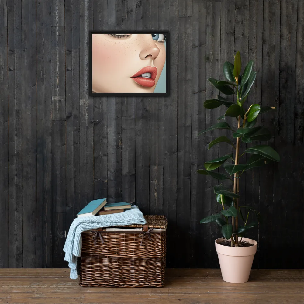Intriguing Elegance | Canvas with Black Frame | 16″×20″