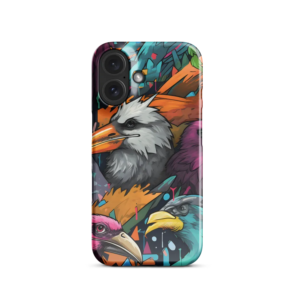 Avian Vortex: A Celebration of Color and Form | Phone Case |  16 | Snap Case | Glossy