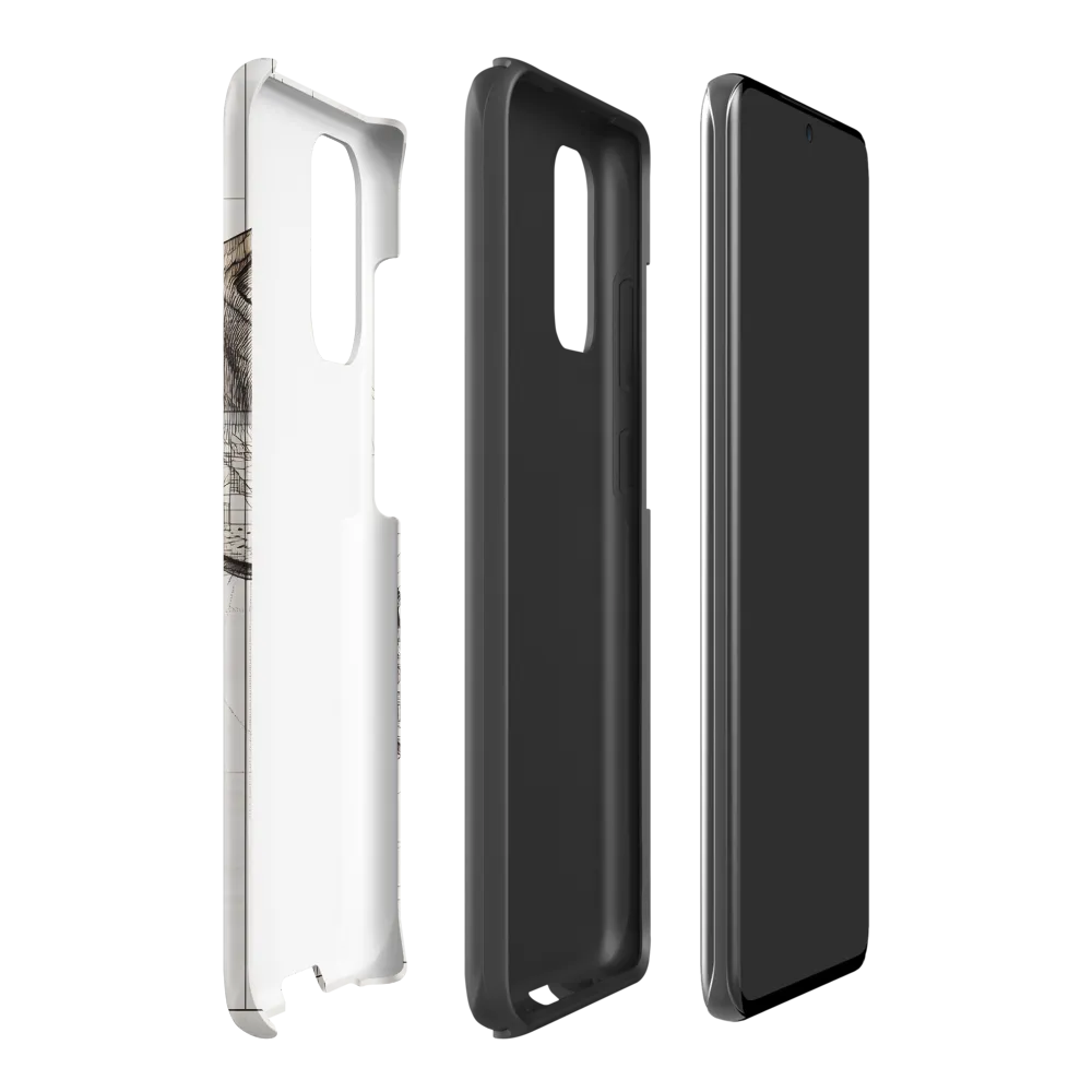 Geometric Harmony: The Essence of Wolves | Phone Case |  S20 Plus | Tough Case | Matte