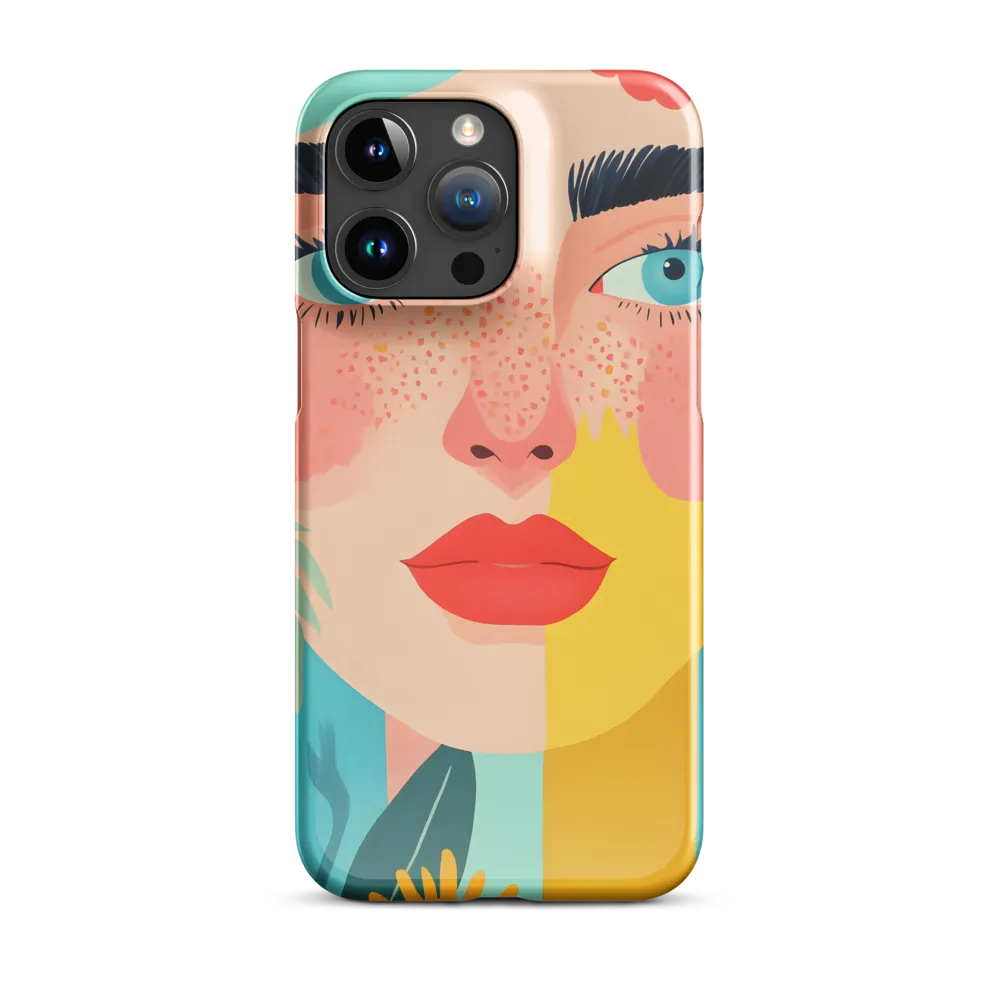 Floral Serenity: A Modern Portrait