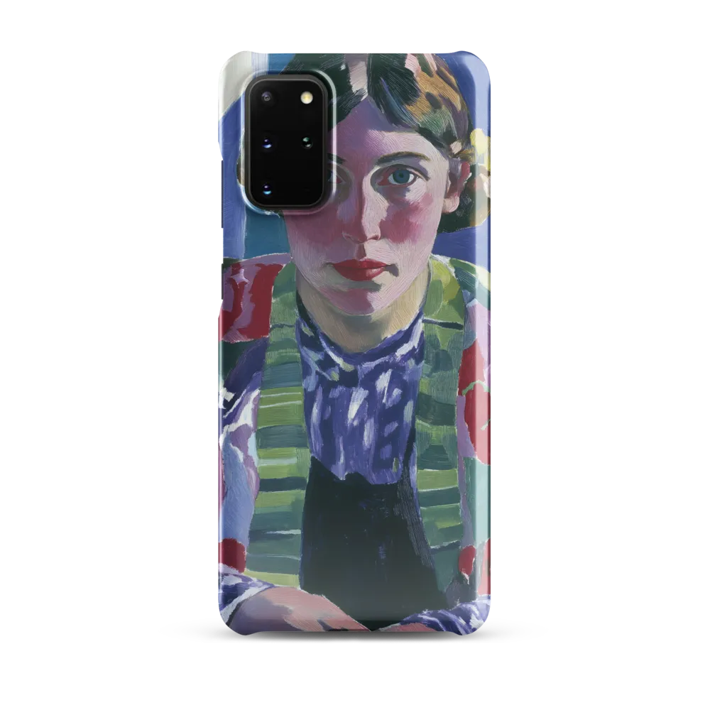 Vibrant Gaze: A Modernist Portrait