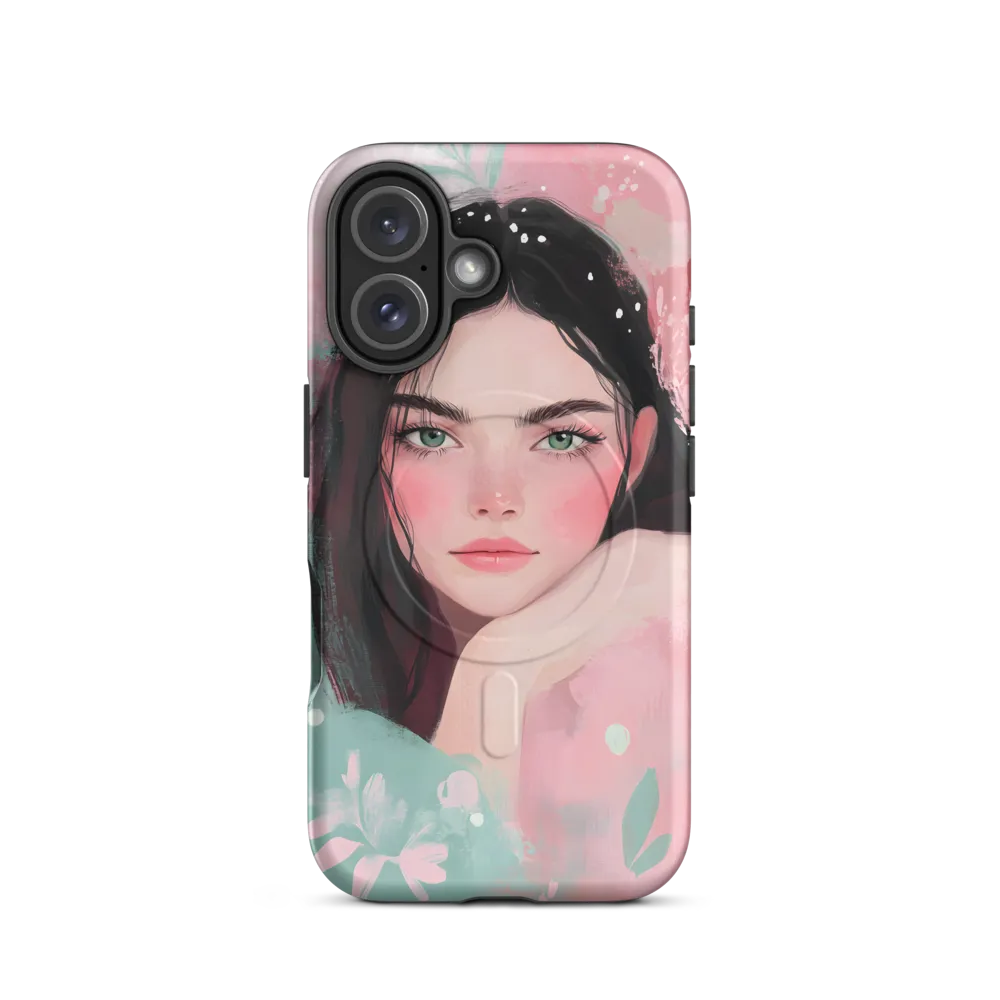 Mint & Rose — Portrait in Pastel Washes