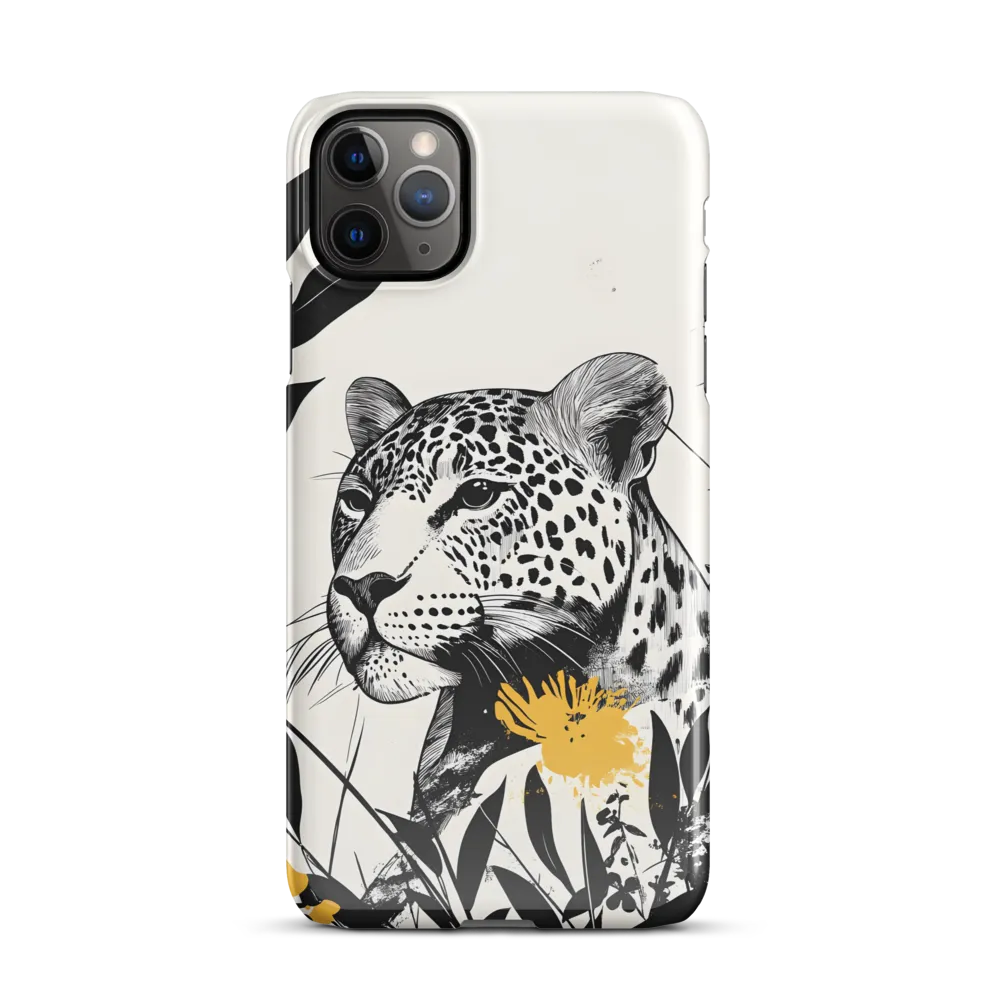 Majestic Leopard Amongst Flora | Phone Case |  11 Pro Max | Snap Case | Glossy