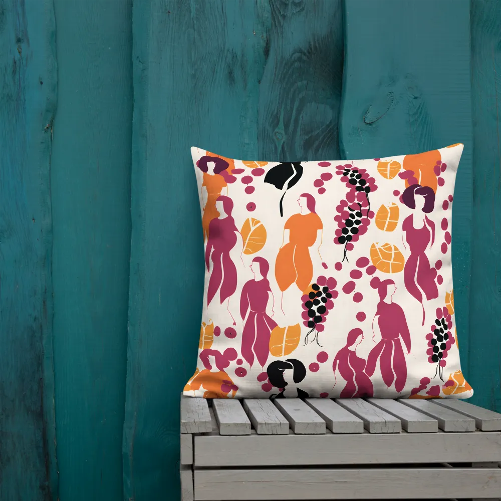 Fashion and Flora: An Abstract Dance | Pillow & Pillow Case | Multiple Sizes