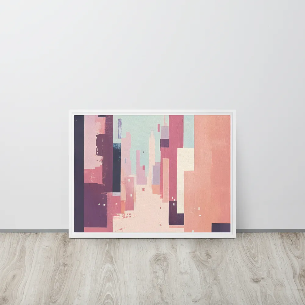Tranquil Cityscape | Canvas with White Frame | 18″×24″