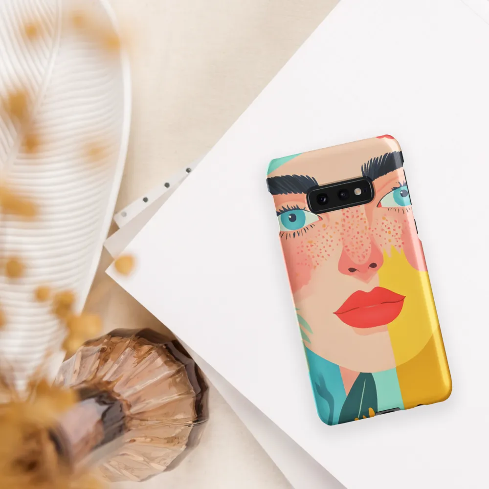 Floral Serenity: A Modern Portrait