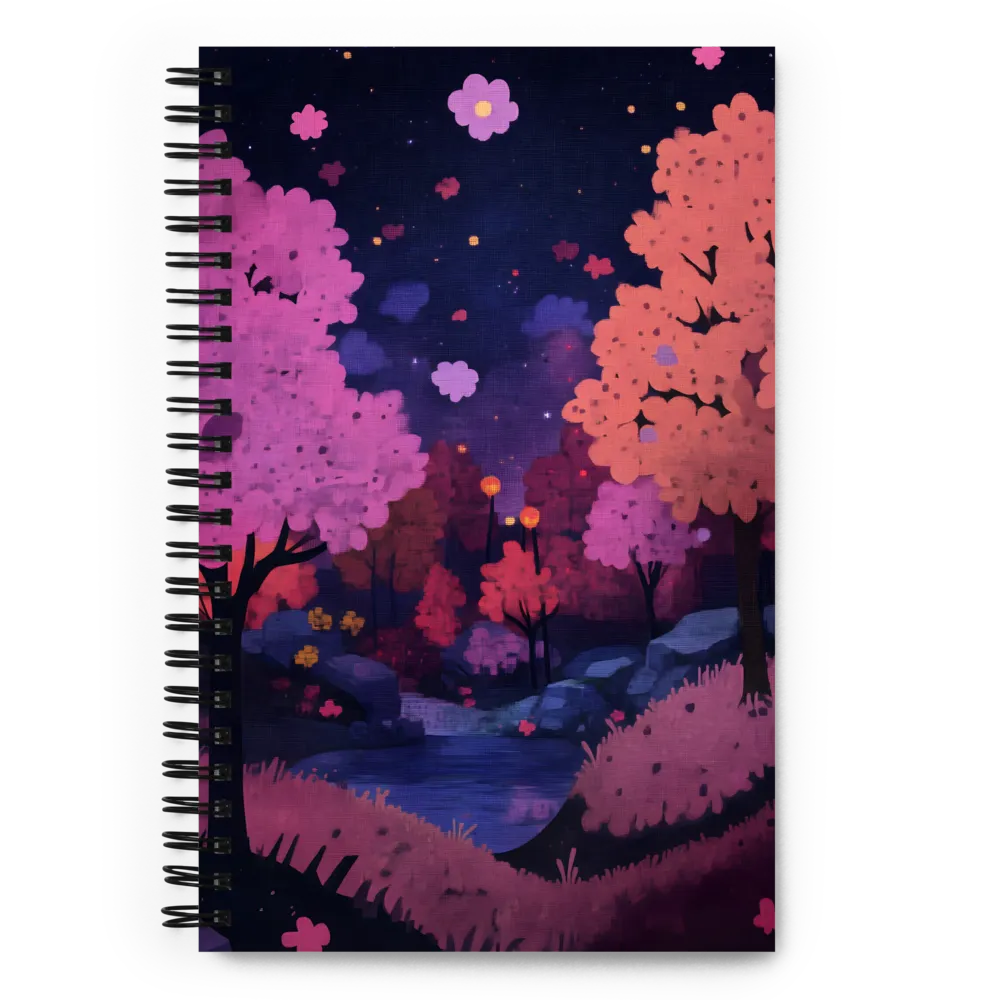 Whispers of Spring: A Serene Landscape | Spiral Notebook