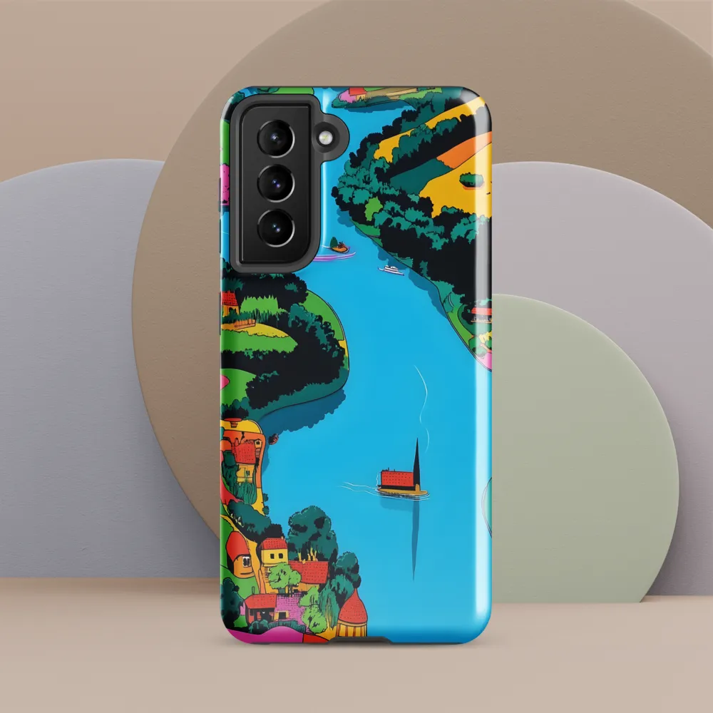 Whimsical River Landscape
