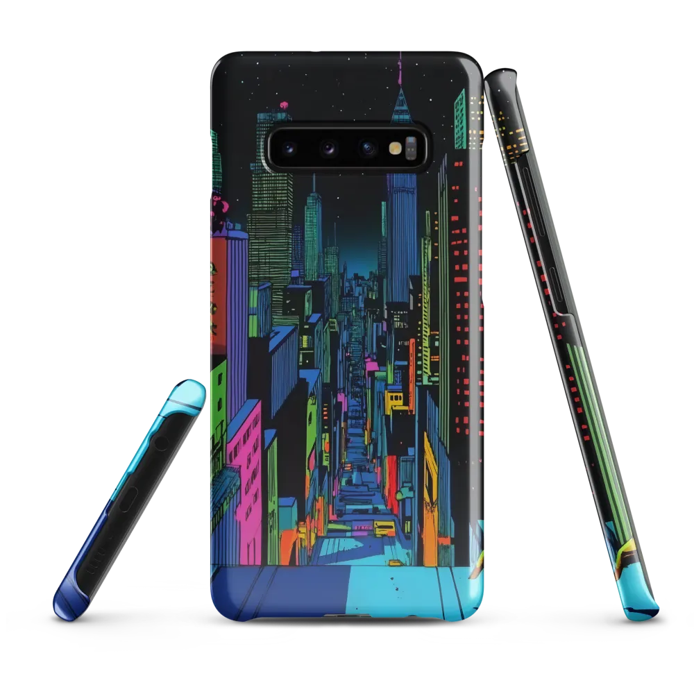 Neon Dreams of a Futuristic City | Phone Case |  S10 Plus | Snap Case | Glossy