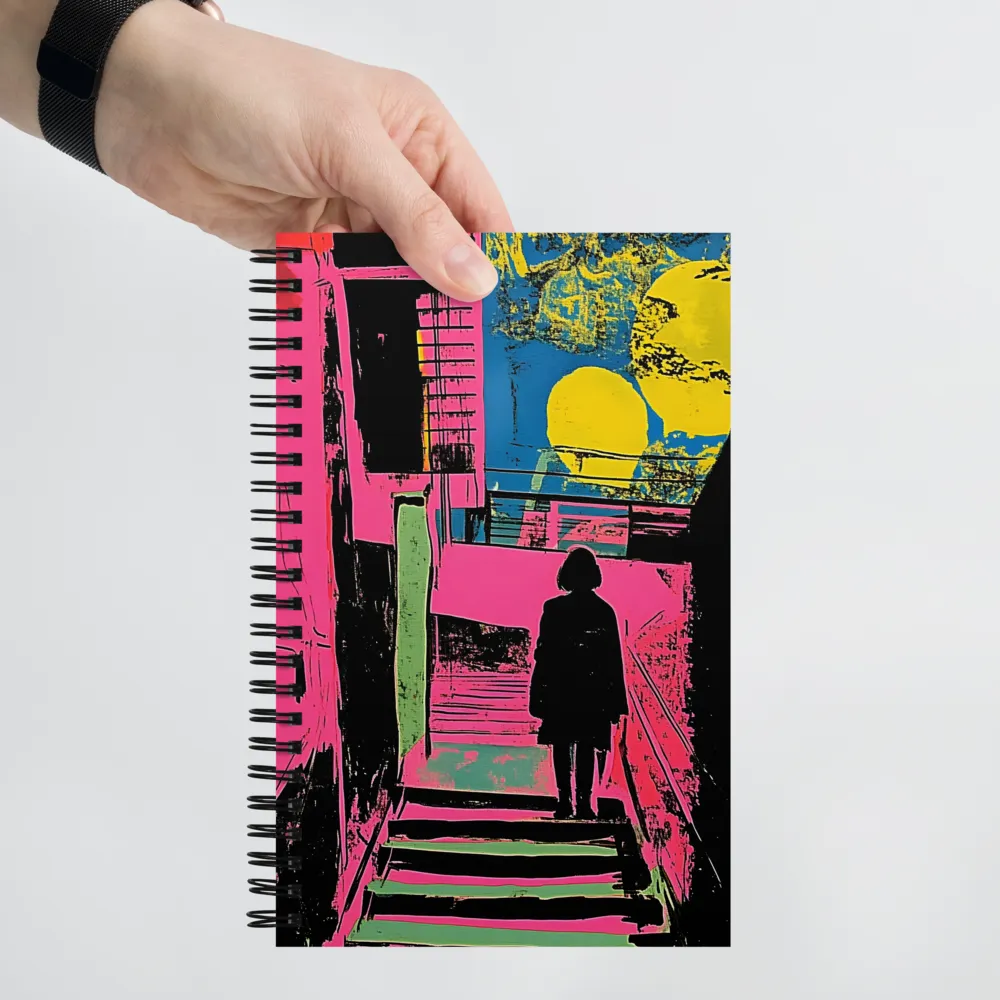 Ascend Through Color: A Pop Art Journey | Spiral Notebook