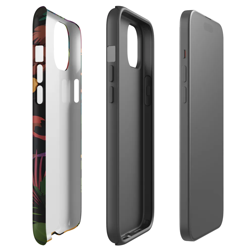 Tropical Sunset Escape | Phone Case |  15 Plus | Tough Case | Matte