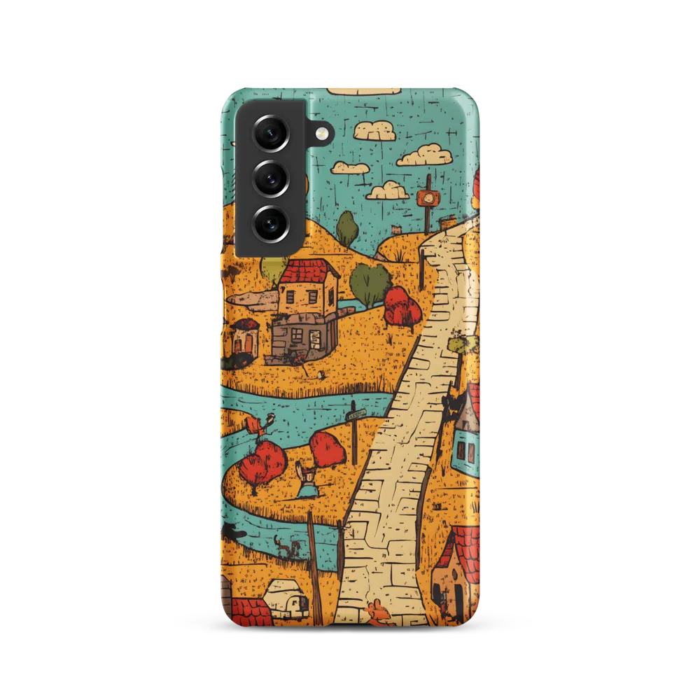 Whimsical Village Landscape