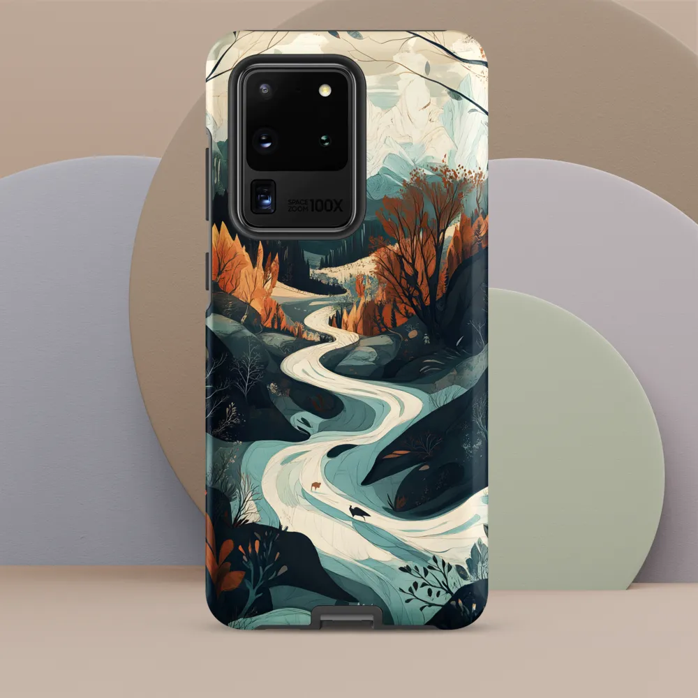 Winding Serenity: A Digital Landscape