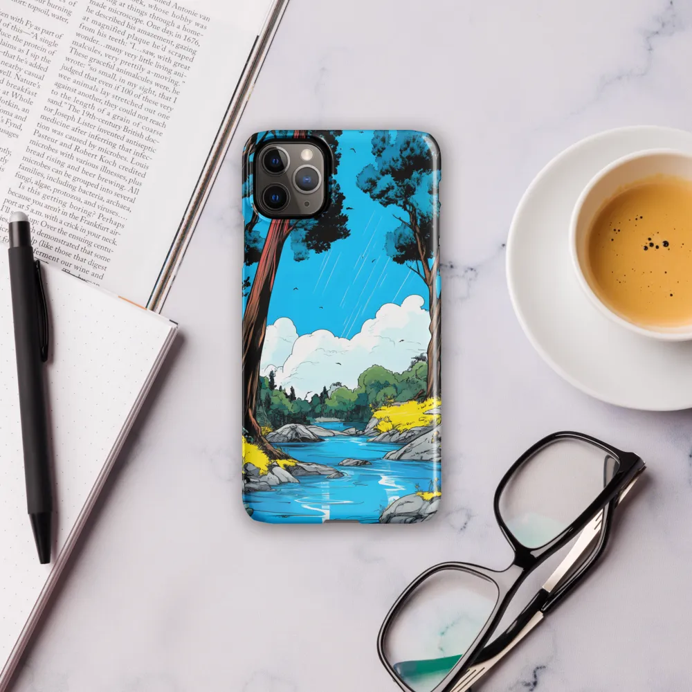 Tranquil River in a Comic Landscape | Phone Case |  11 Pro Max | Snap Case | Glossy