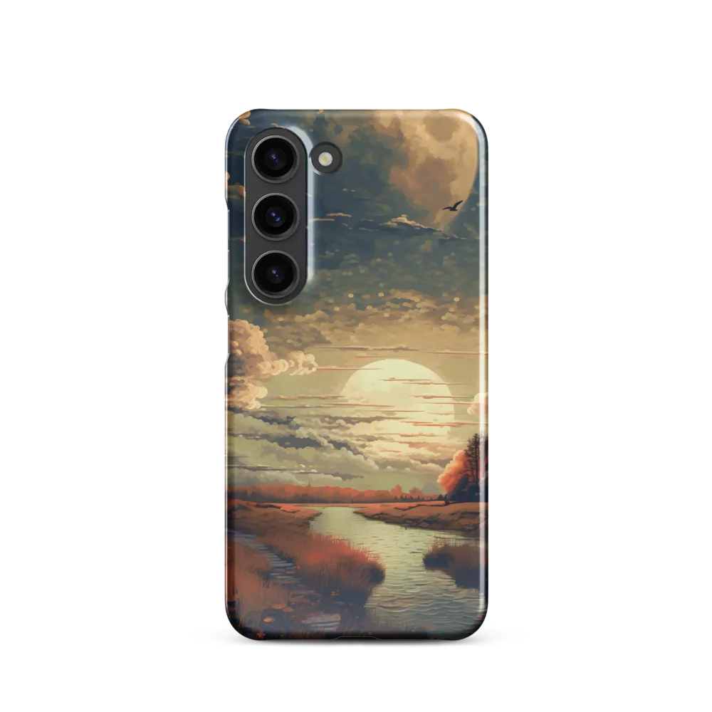 Whispers of Dusk: A Tranquil River Landscape