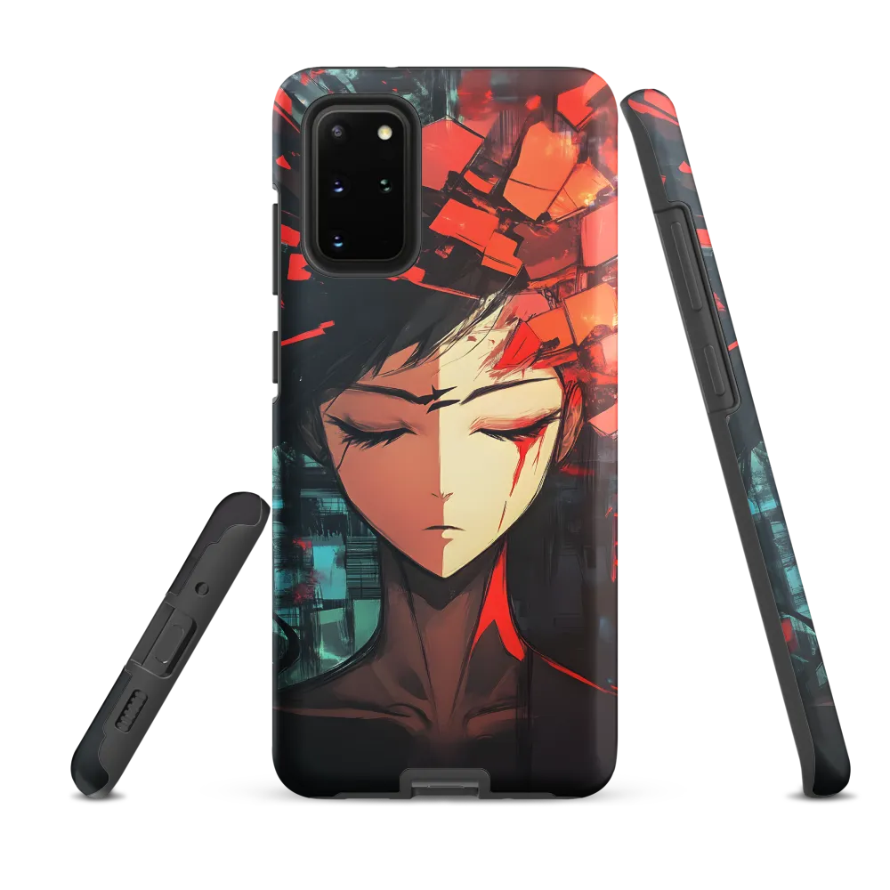 Fragmented Mind: The Silent Struggle | Phone Case |  S20 Plus | Tough Case | Matte