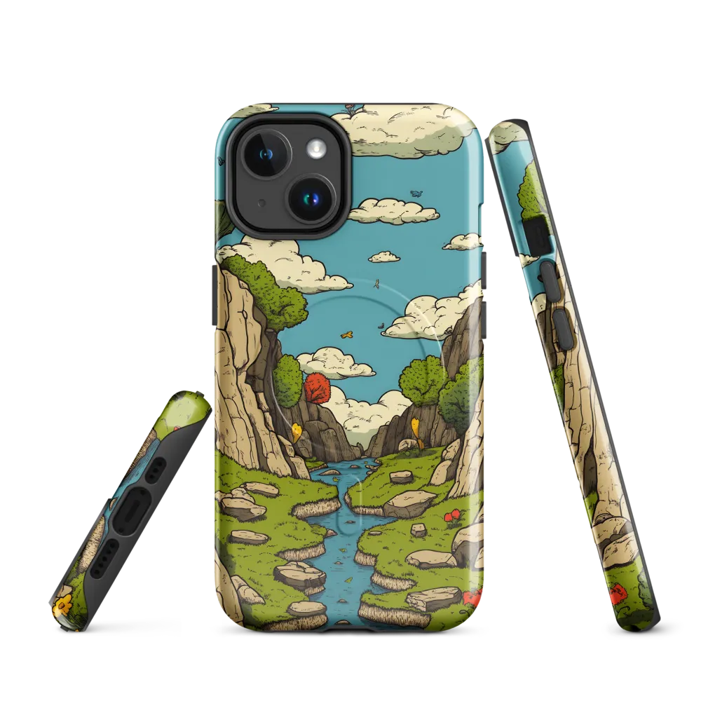 Whimsical Serenity: A Canyon Landscape