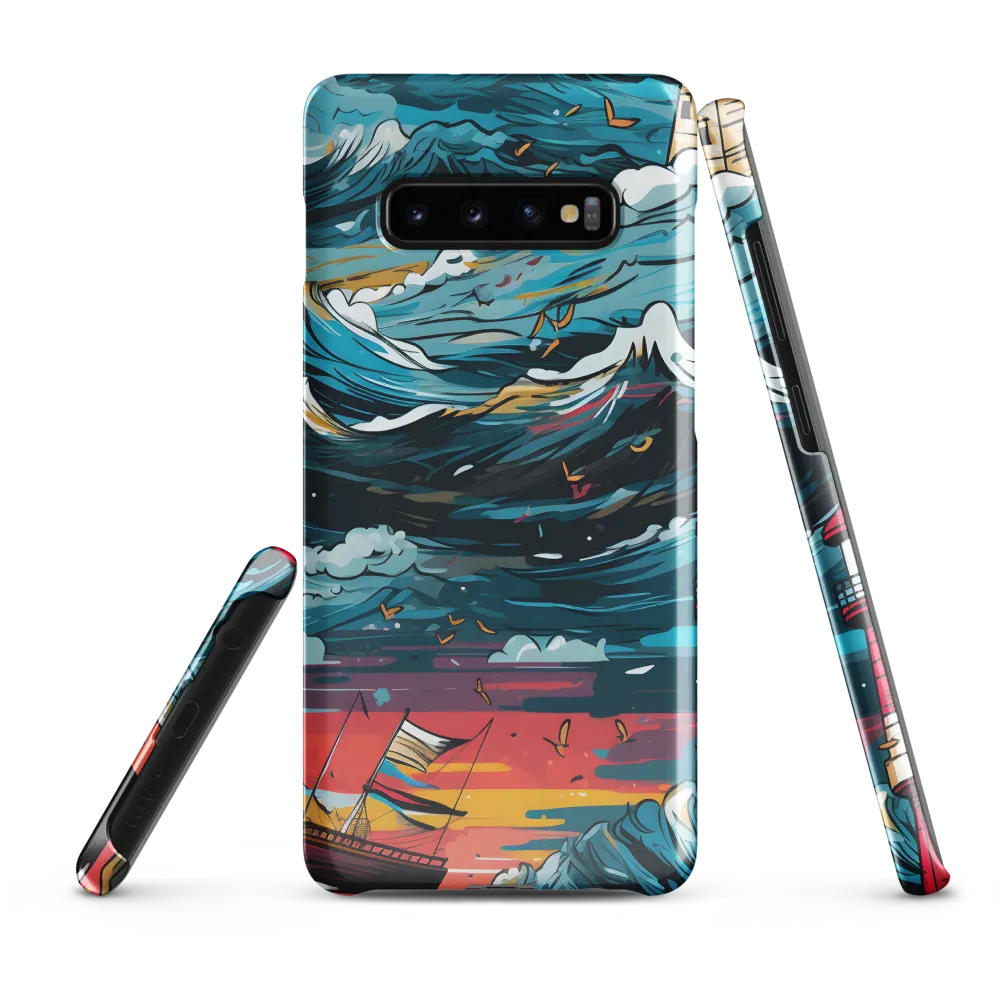 Turbulent Seas: A Lighthouse Adventure | Phone Case |  S10 Plus | Snap Case | Glossy