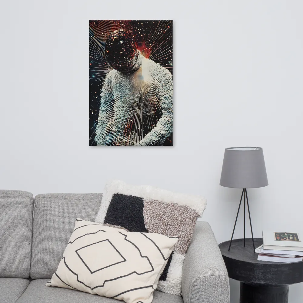 Ethereal Astronaut: A Journey Through the Cosmos | Canvas | 24″×36″