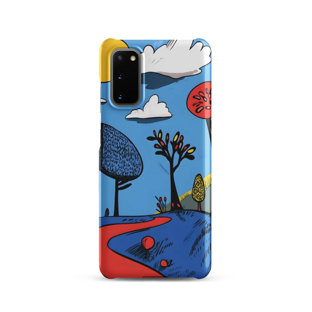 Whimsical Pathways Through a Colorful Landscape