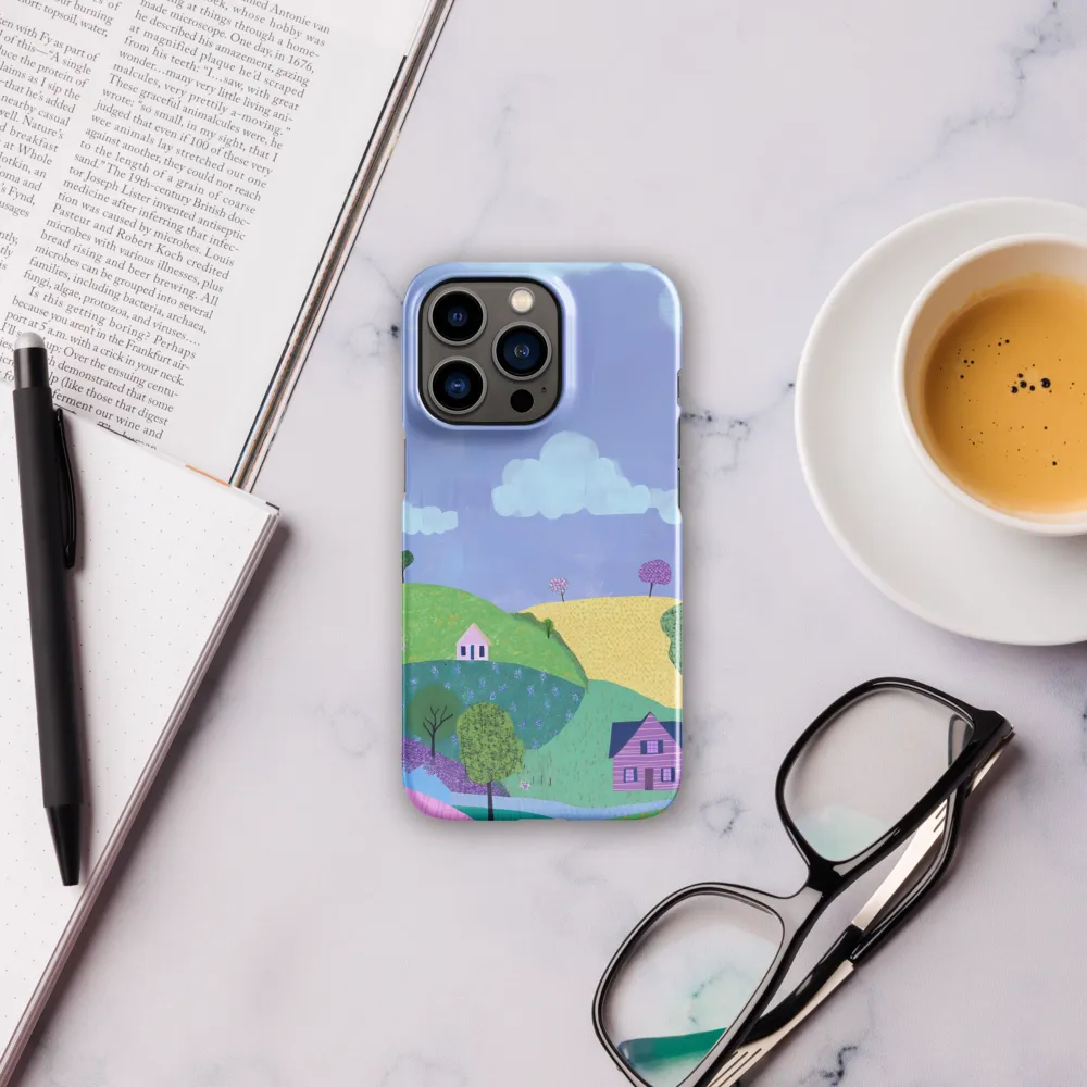 Whimsical Hills and Quaint Homes | Phone Case |  13 Pro | Snap Case | Glossy