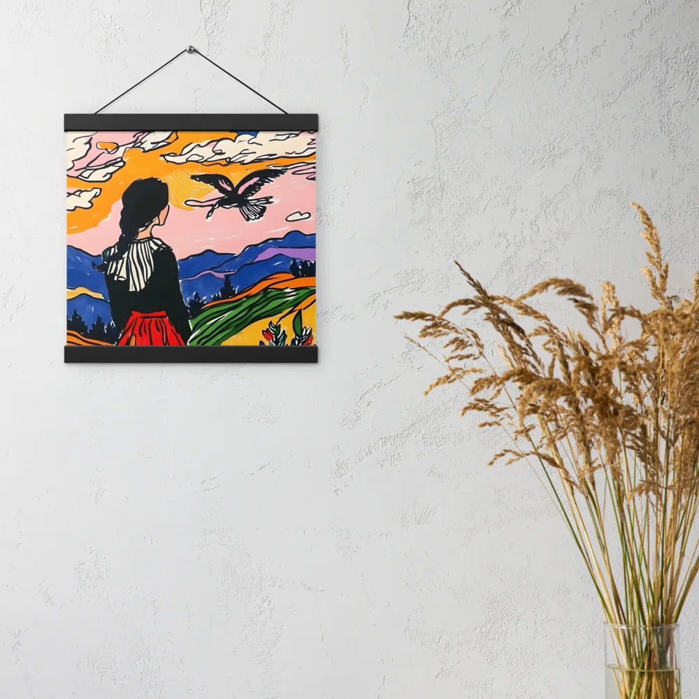 A Journey into Freedom | Poster With Black Wood Hanger | 12″×12″