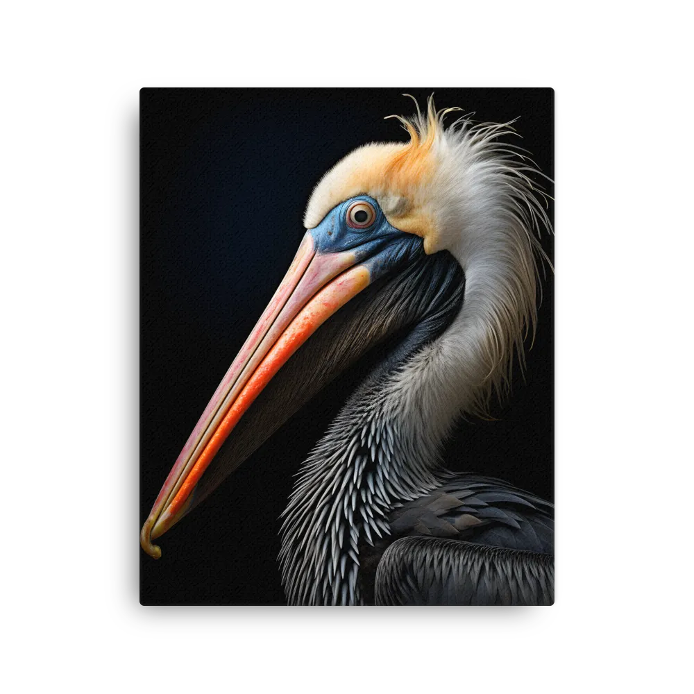 Majestic Portrait of a Pelican | Thin Canvas | 16″×20″