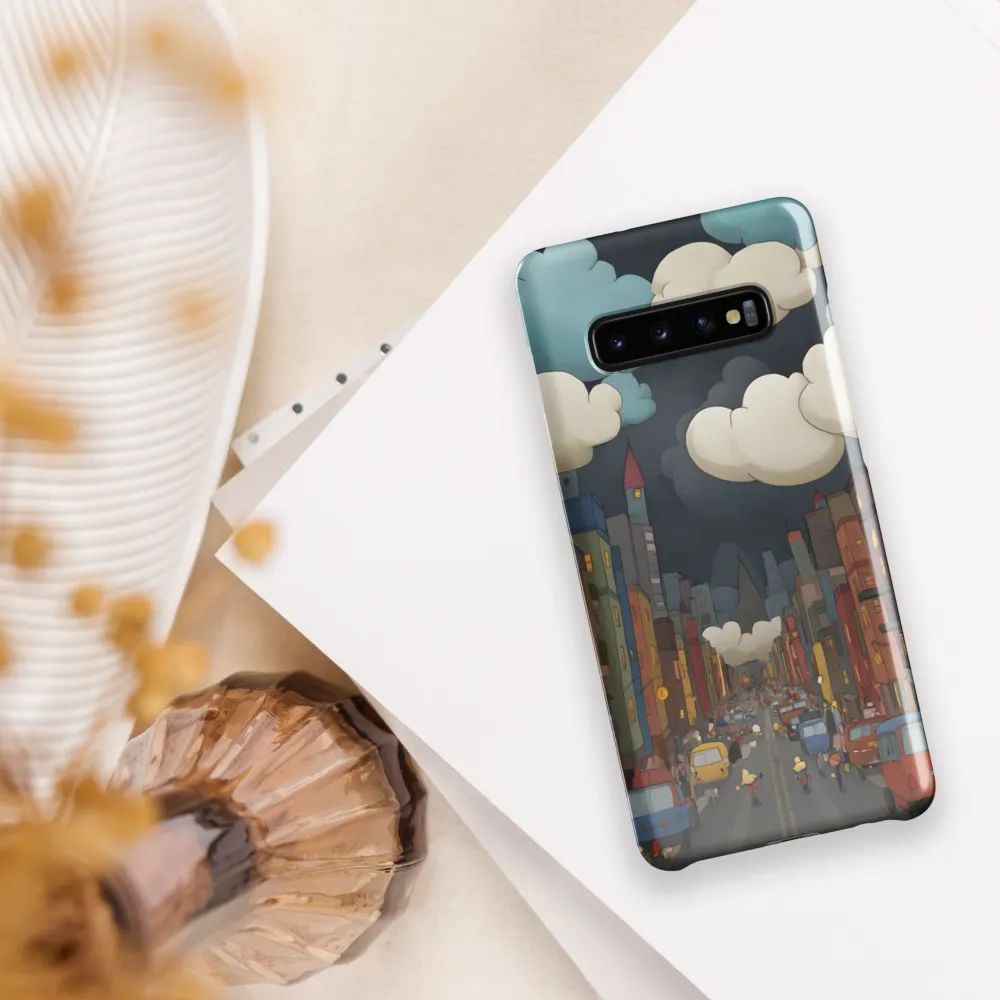 Urban Symphony: A City Awakens at Dusk | Phone Case |  S10 Plus | Snap Case | Glossy