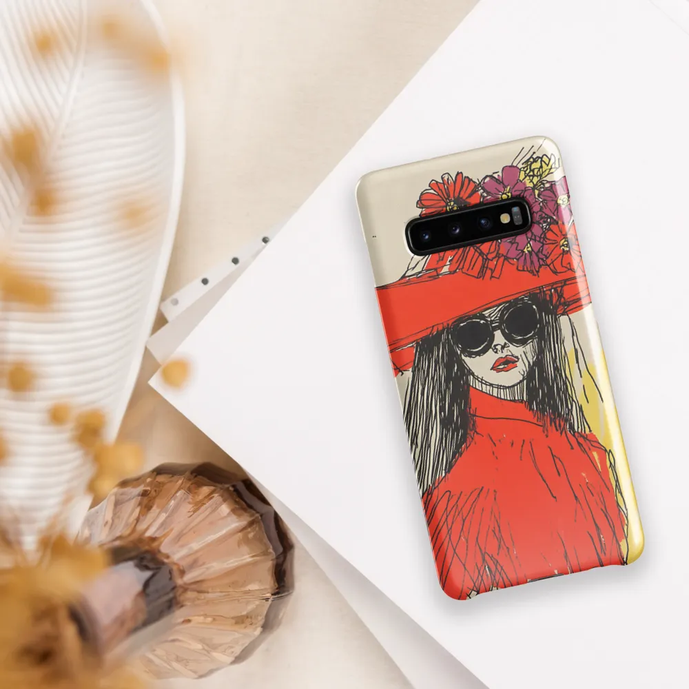 Floral Elegance: A Bold Fashion Statement | Phone Case |  S10 Plus | Snap Case | Glossy