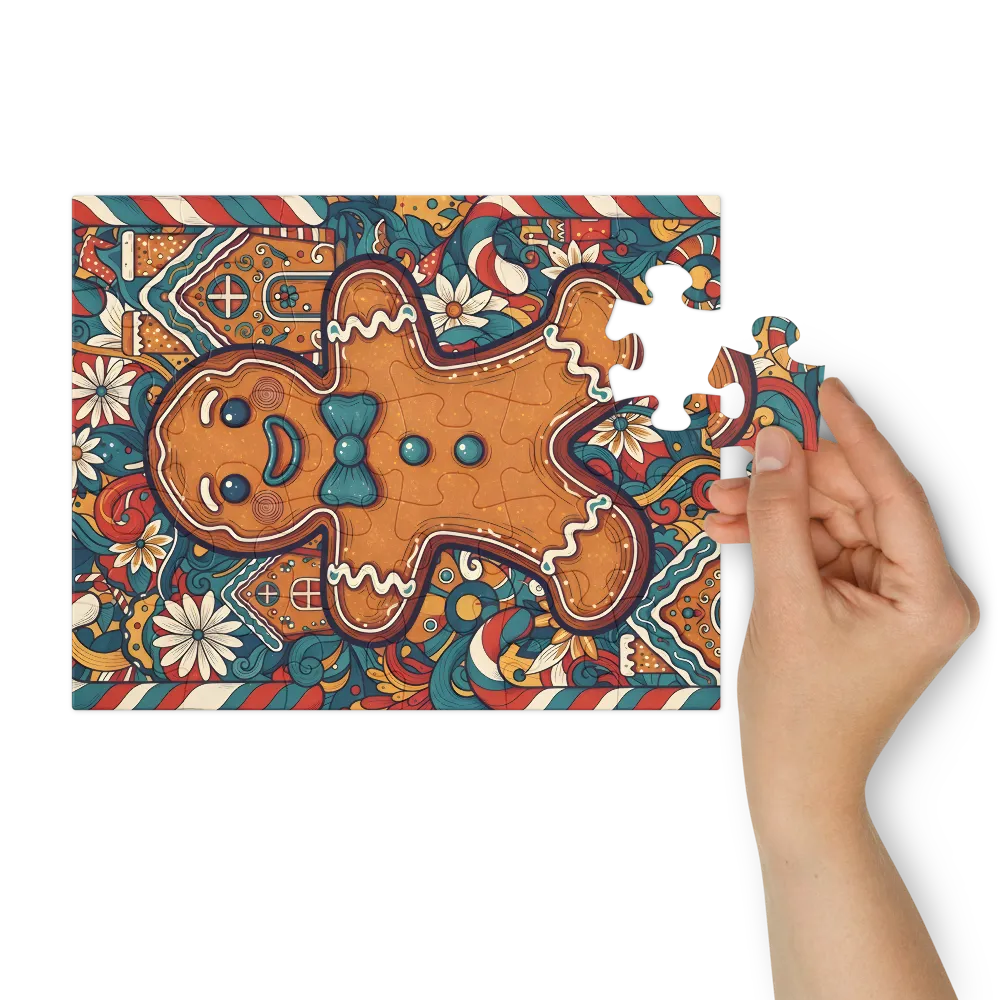 Gingerbread Joy 
 Jigsaw Puzzle in Tin Box