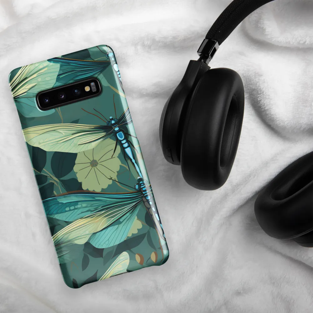 Whispers of Nature: Dragonflies in Harmony | Phone Case |  S10 Plus | Snap Case | Glossy