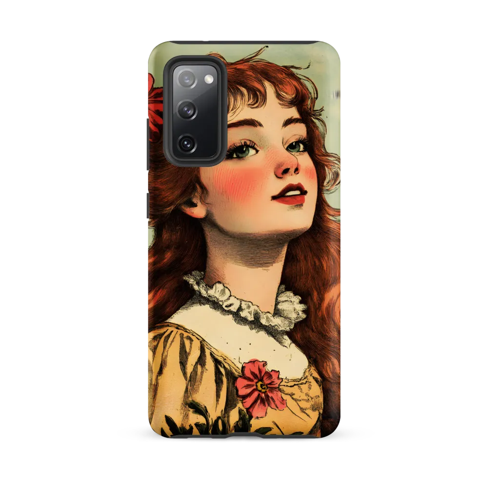 Whimsical Portrait of a Flower-Adorned Girl