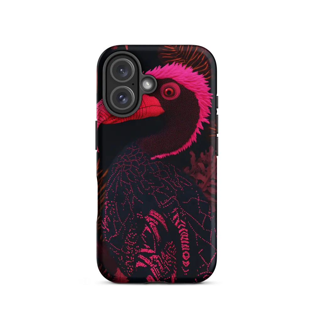 Tropical Echoes: A Modern Avian Portrait | Phone Case