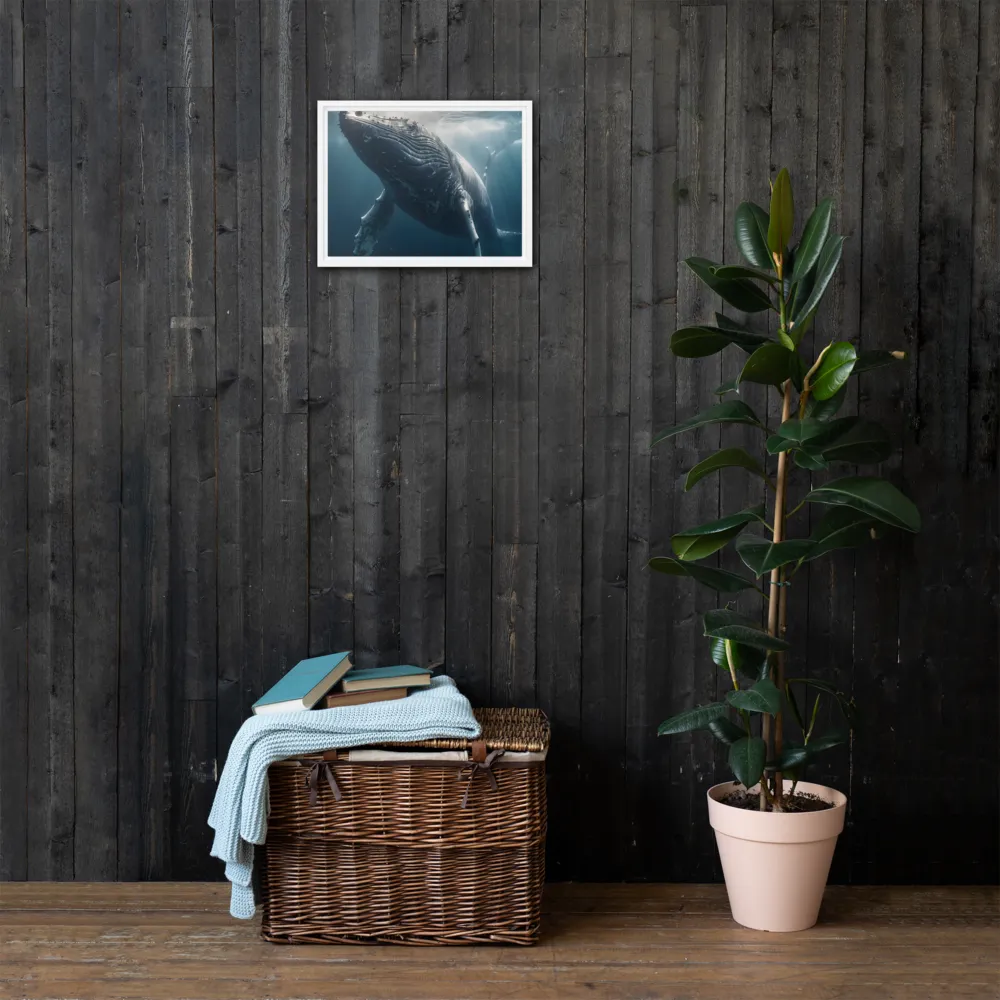 Graced by the Depths | Canvas with White Frame | 12″×16″