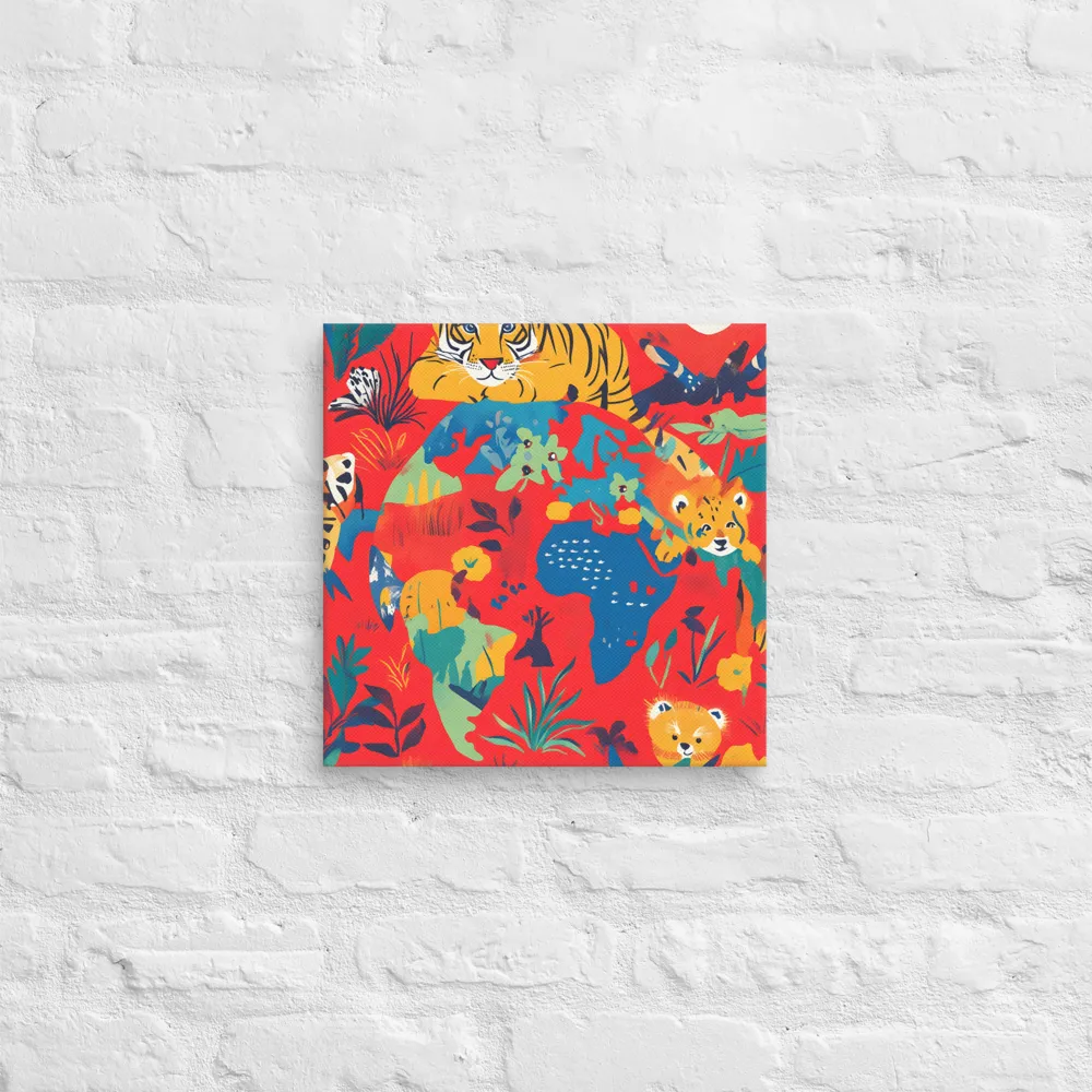 Wild Wonders of the Globe | Canvas | 14″×14″