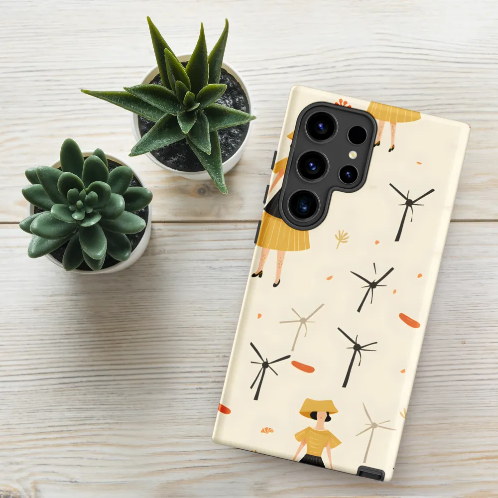 Whimsical Patterns of Nature and Femininity | Phone Case |  S24 Ultra | Tough Case | Matte
