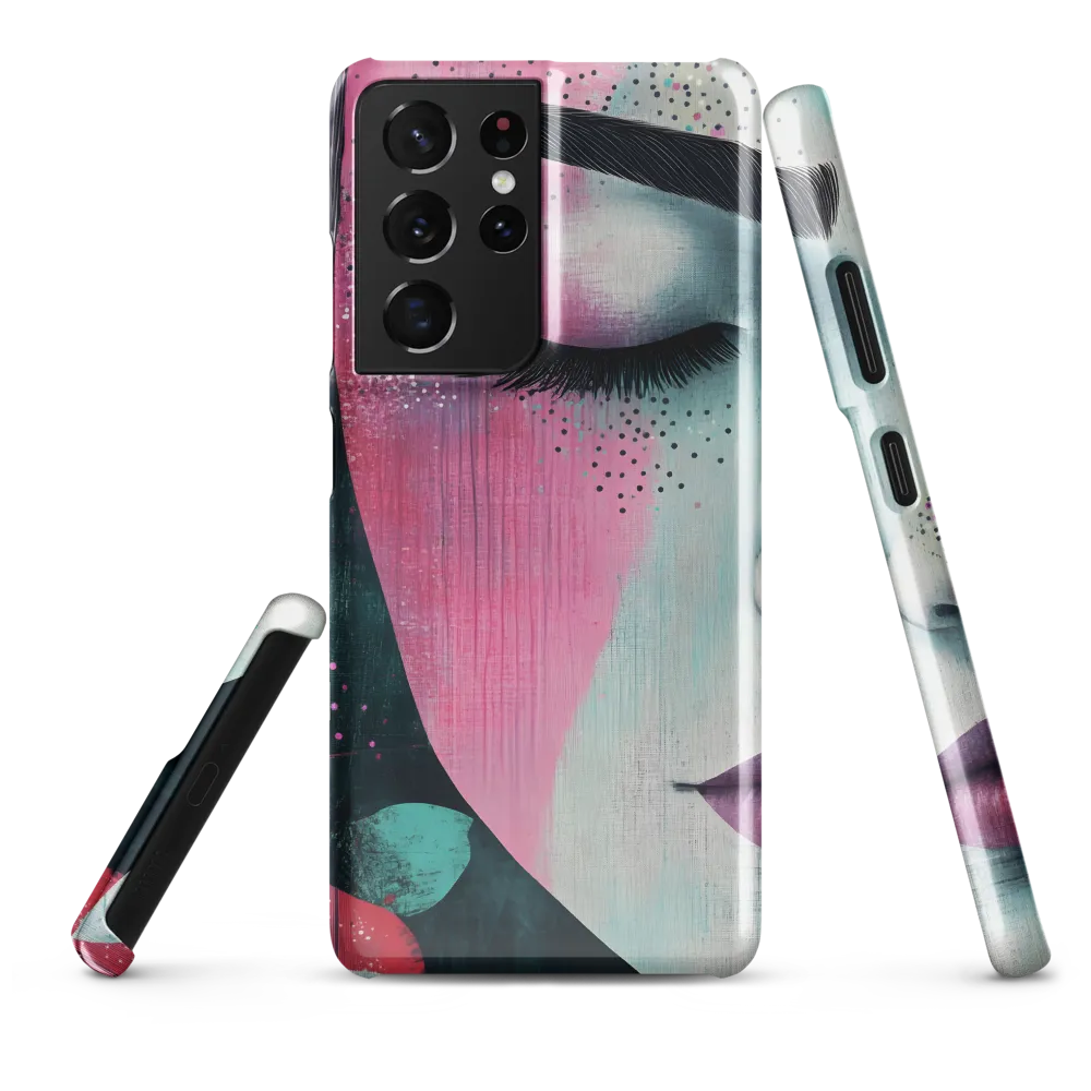 Serenity in Color: A Modern Portrait | Phone Case |  S21 Ultra | Snap Case | Glossy