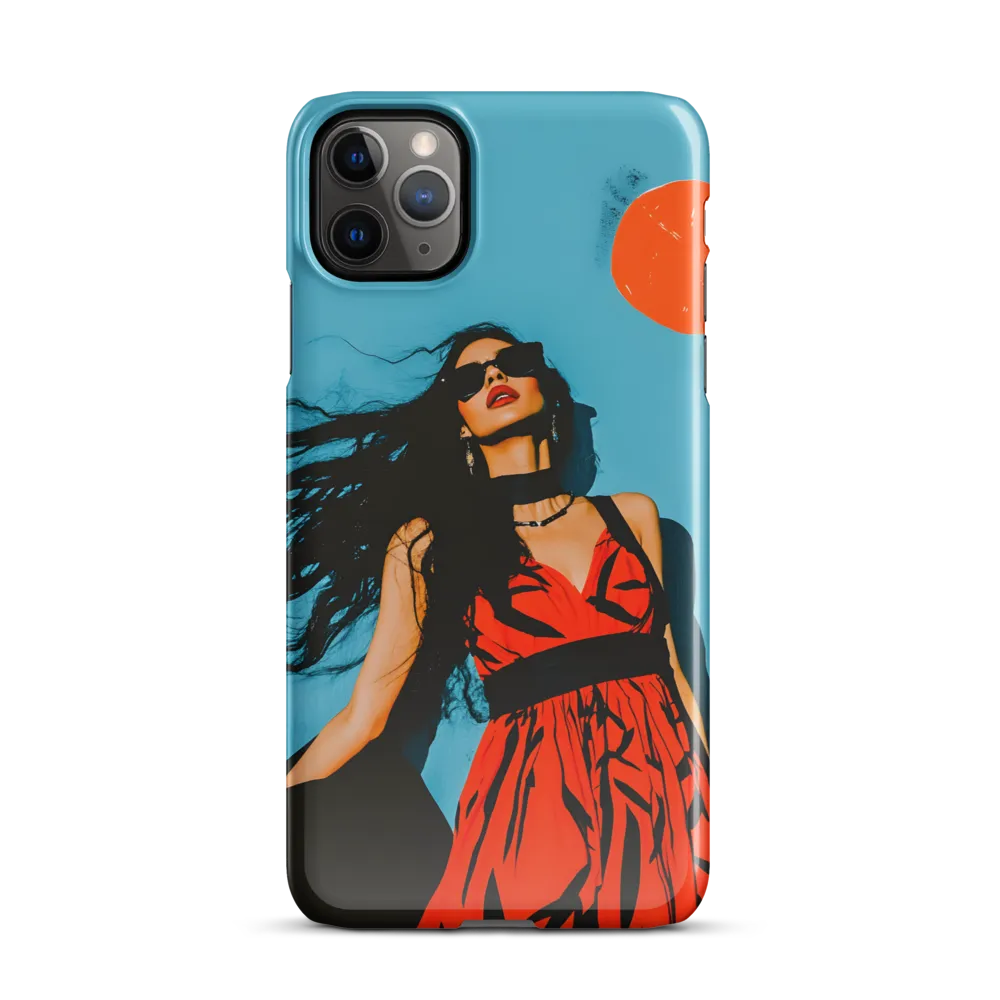 Sunset in Fashion: A Modern Portrait | Phone Case |  11 Pro Max | Snap Case | Glossy