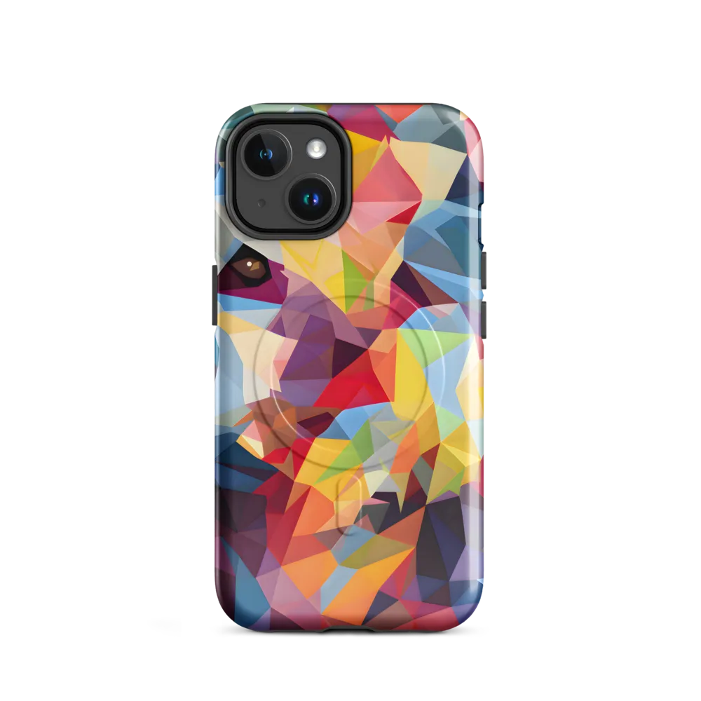 Playful Geometry: The Bear's Face | Phone Case |  14 | MagSafe® Tough Case | Glossy