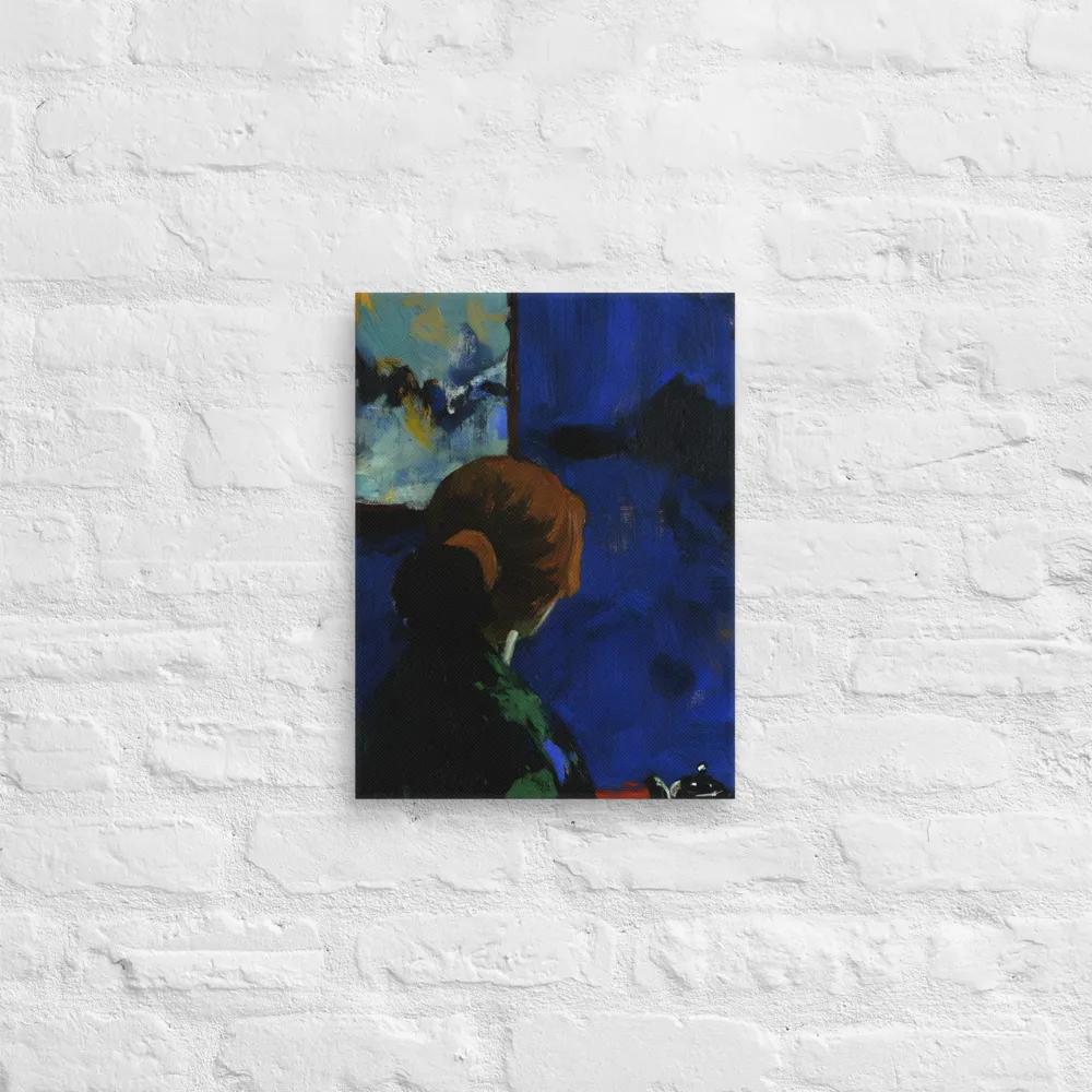 Contemplation Under the Night Sky | Canvas | 12″×16″
