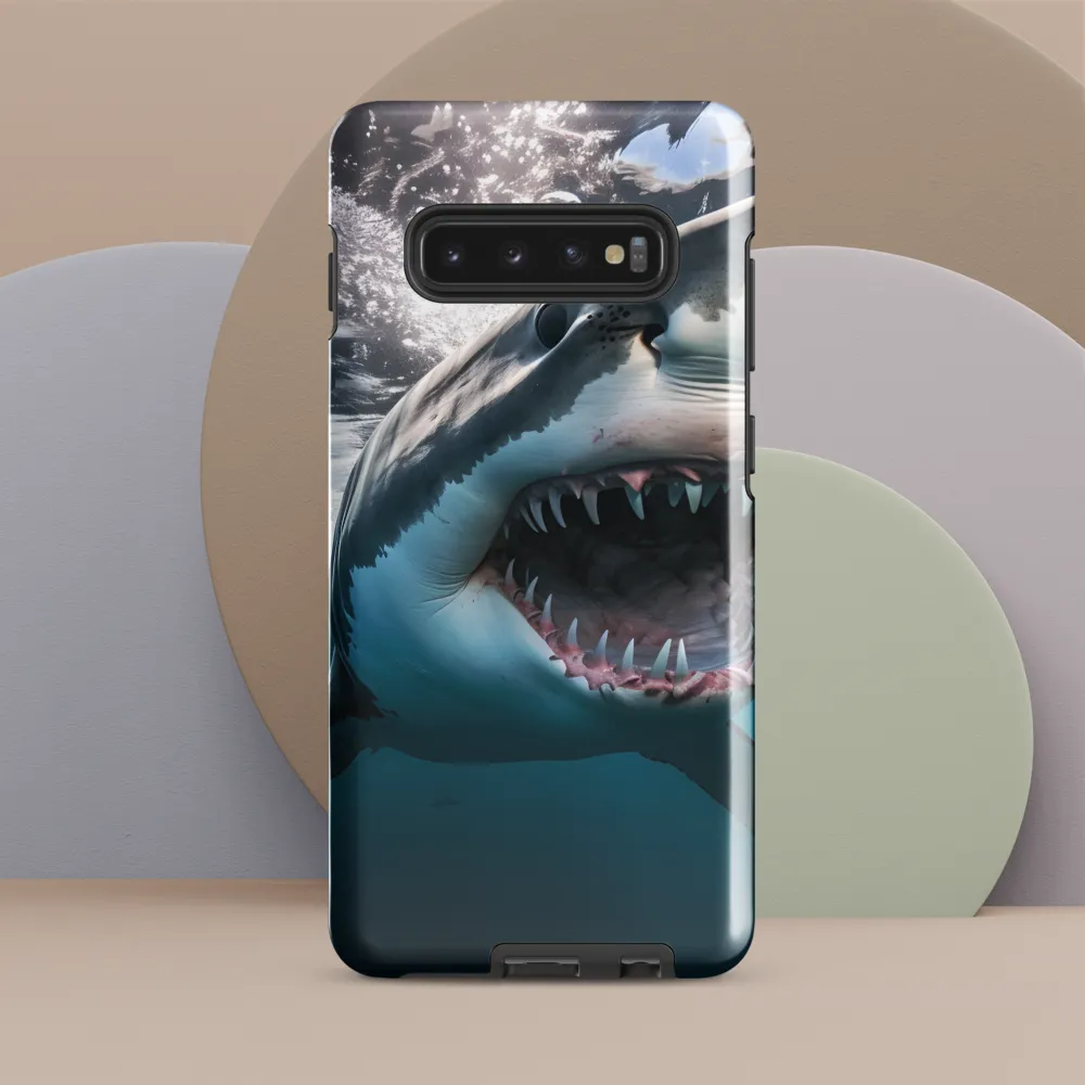 Majesty of the Ocean: The Great White Shark | Phone Case |  S10 Plus | Tough Case | Glossy