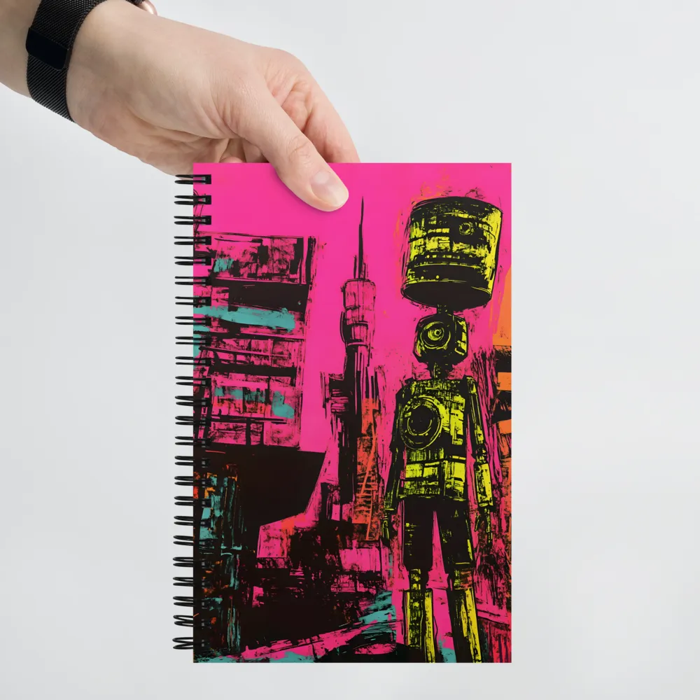 Urban Robot Symphony | Spiral Notebook