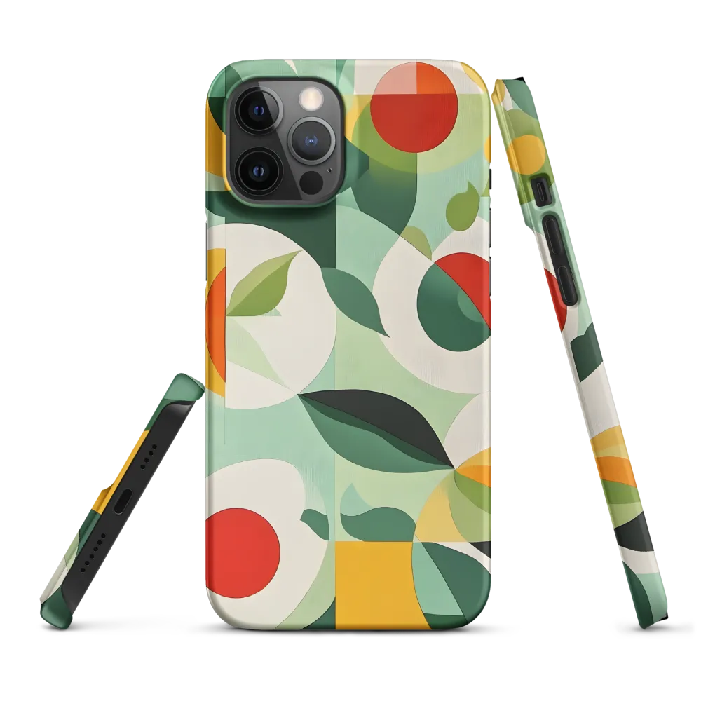 Harmony in Shapes: A Playful Abstract Design | Phone Case |  12 Pro Max | Snap Case | Matte