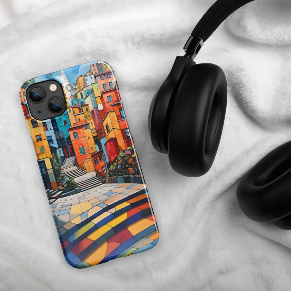Vibrant Village: A Cubist Journey
