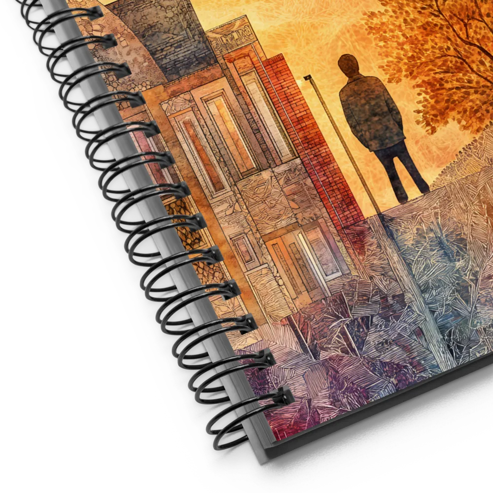 Golden Moments of Reflection | Spiral Notebook