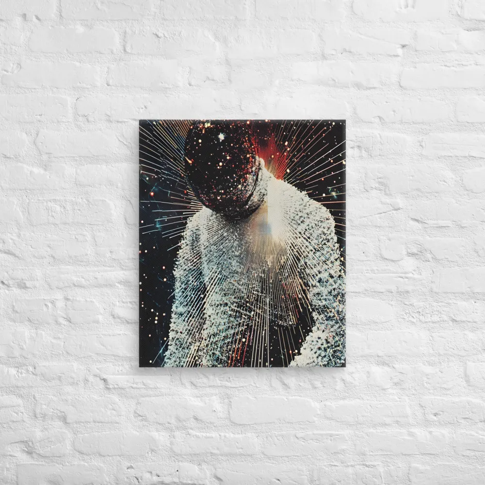 Ethereal Astronaut: A Journey Through the Cosmos | Canvas | 20″×24″