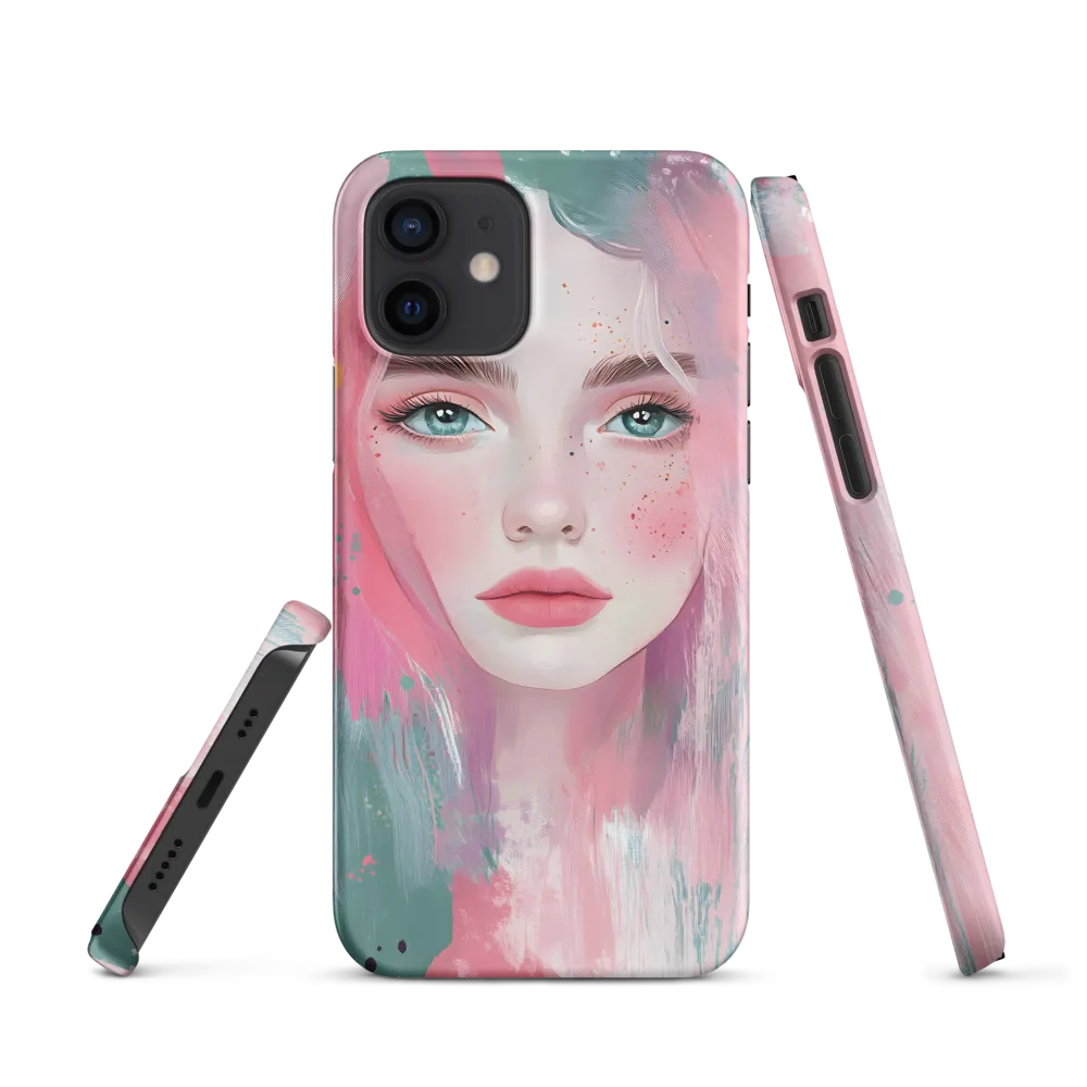 Dreamy Serenity: A Contemporary Portrait | Phone Case |  12 | Snap Case | Matte