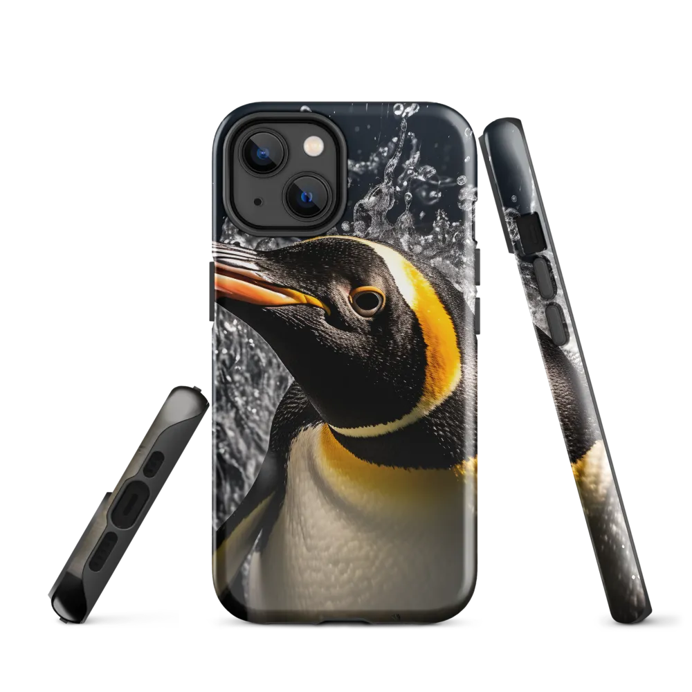 Emerging Majesty: The Penguin in Motion | Phone Case |  14 | Tough Case | Glossy